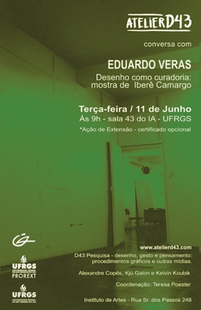 Eduardo Veras conversa sobre Desenho como curadoria na exposição “ A linha incontornável, desenhos de Iberê Camargo”.